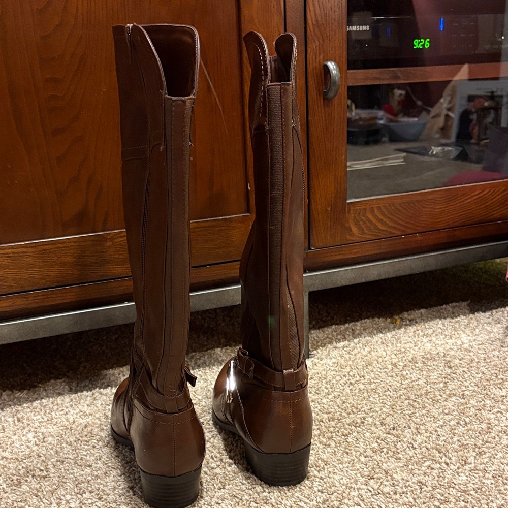 Liz Claiborne Dark Brown Knee-High Boots - Picture 6 of 7